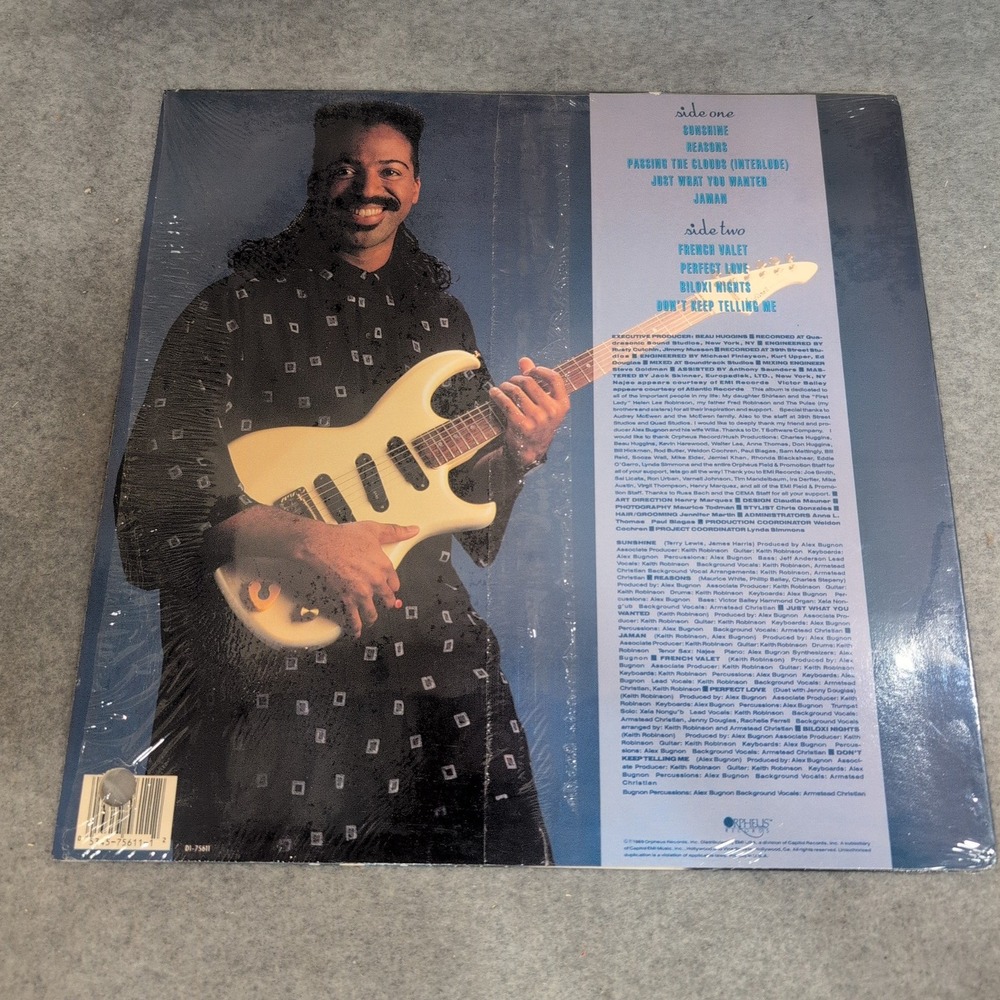 Keith Robinson Perfect Love Vinyl LP 1989 Orpheus Records D1-75611 Jazz Fusion - Picture 2 of 6